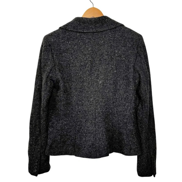 Lauren Ralph Lauren Tweed Wool Blend Blazer. Size 12. Flecked Academia Preppy - Picture 3 of 10